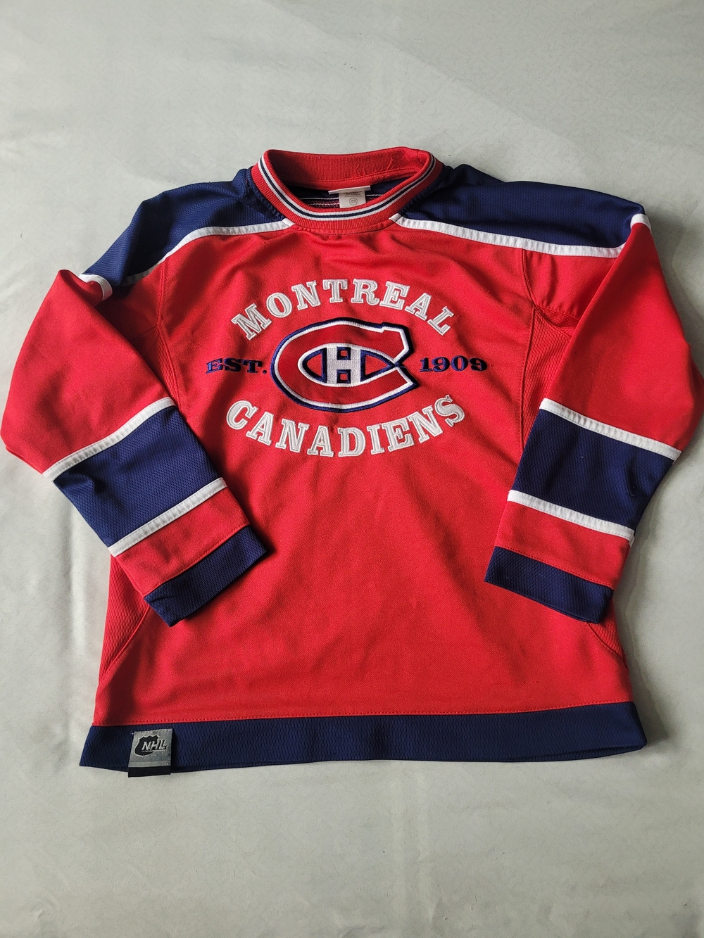 Montreal Canadiens Kids Red & Blue Pullover Jersey Top